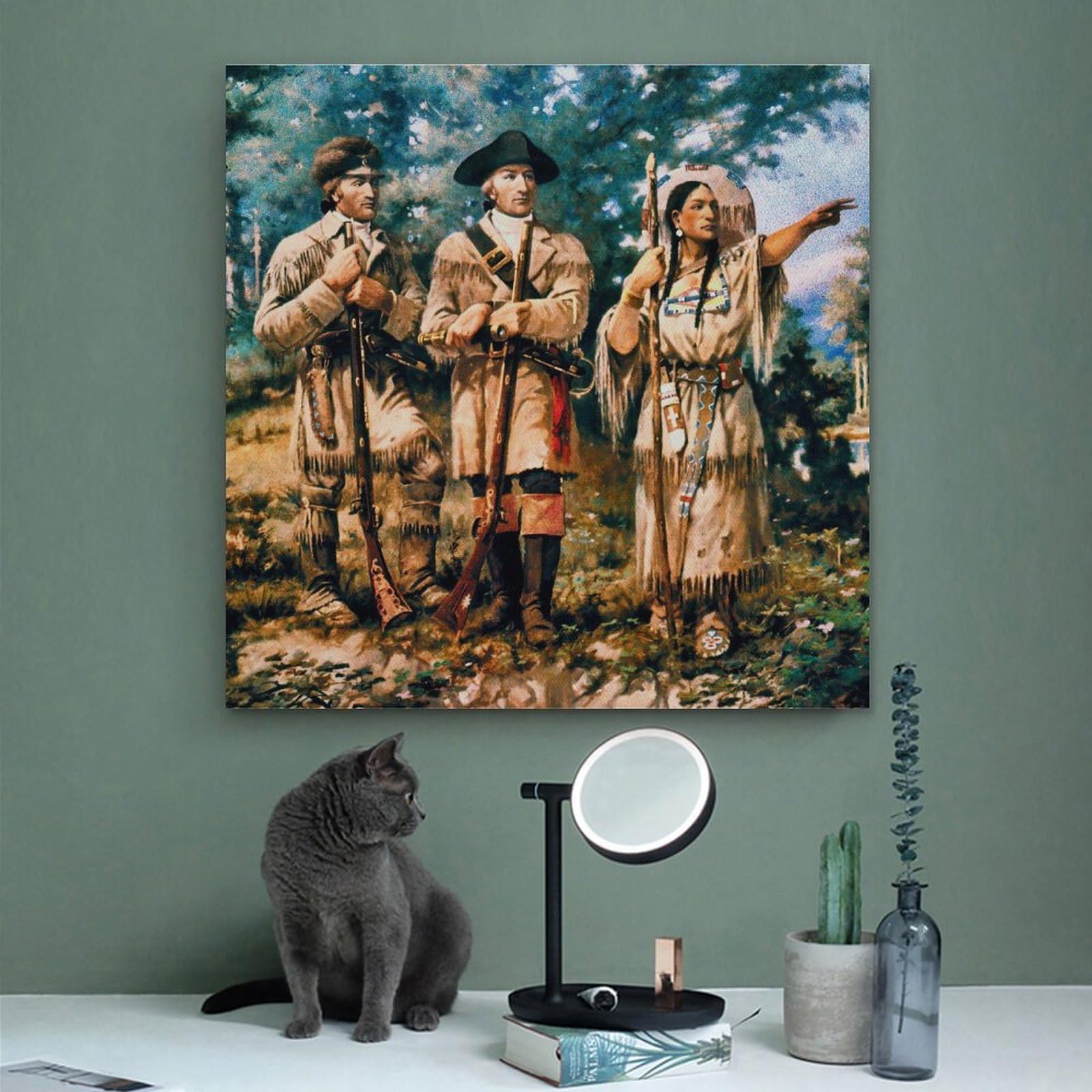 額装品/Lewis and Clark/ラッセル/アート/ポスター/インテリア Amazon.com: Charles Marion Ruseel Famous Art poster Lewis & Clark